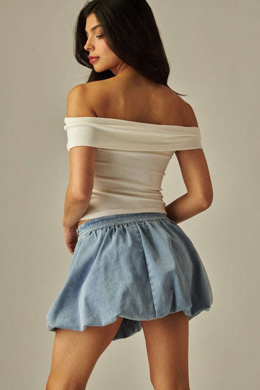 BUBBLE MINI SKIRT