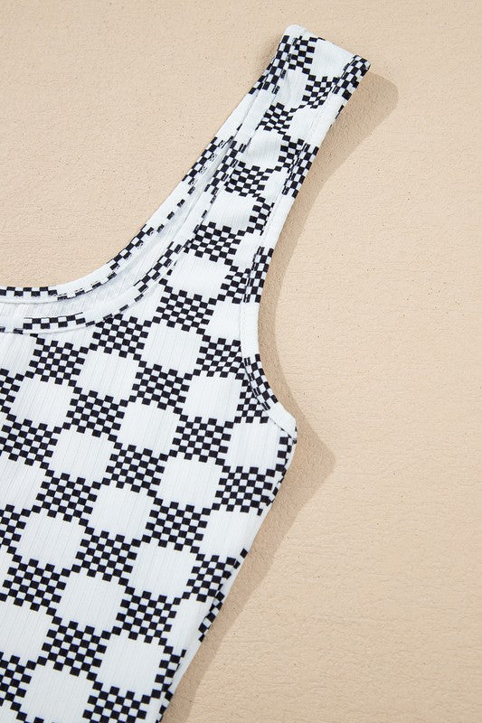 CHECKERED TANK TOP