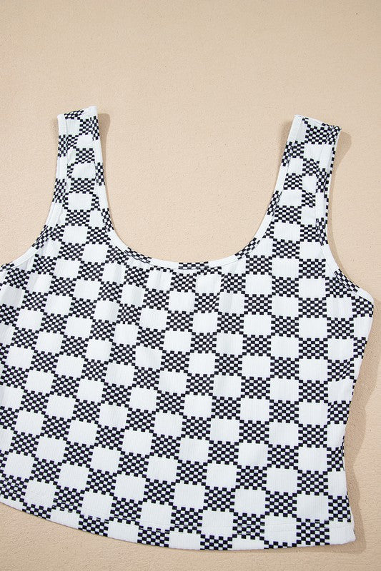 CHECKERED TANK TOP