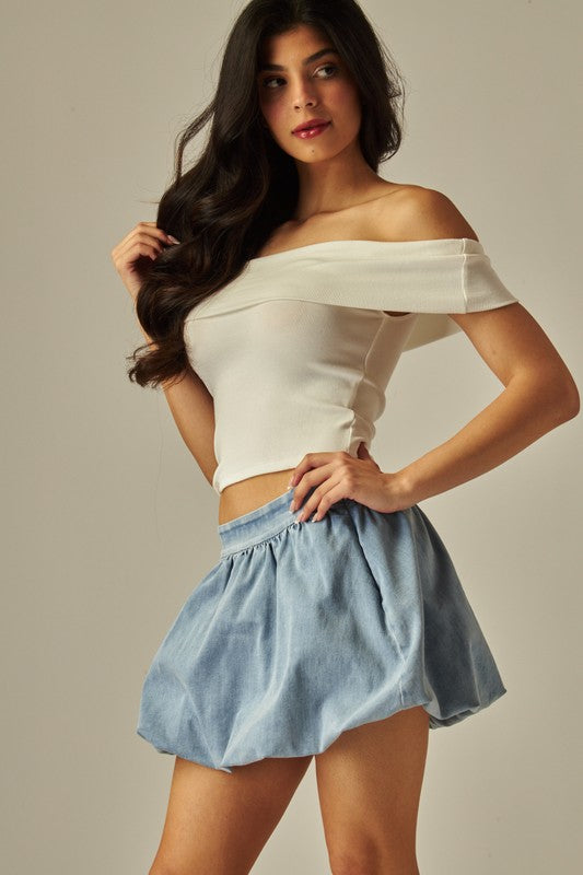 BUBBLE MINI SKIRT