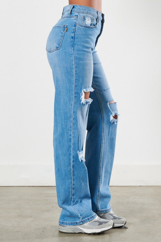 VIBRANT HIGH WAISTED JEANS