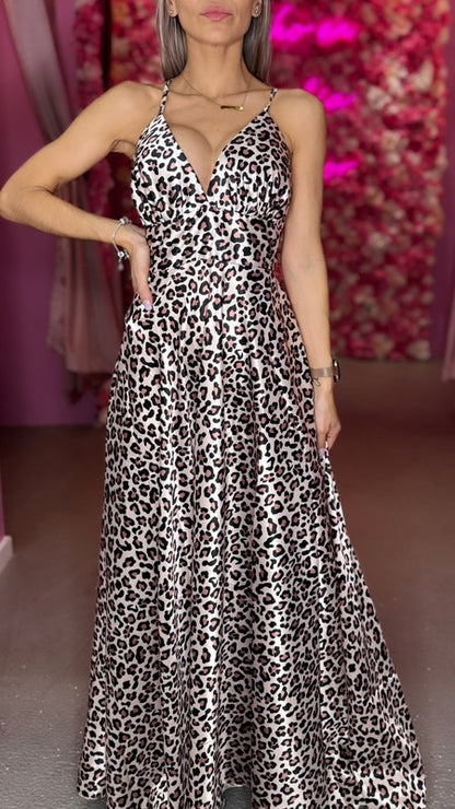 ANIMAL PRINT PLATINO DRESS