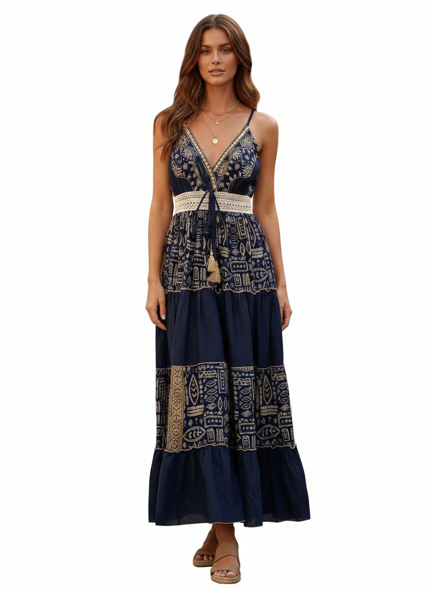 DENIM MAXI DRESS
