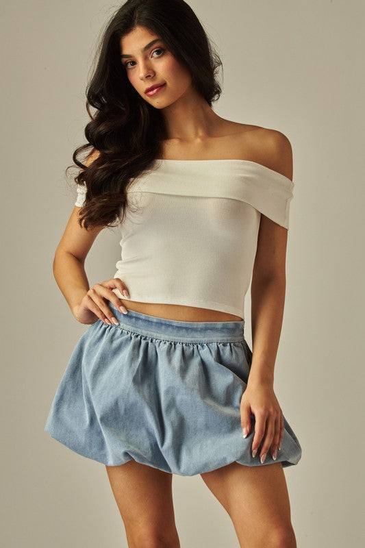 BUBBLE MINI SKIRT