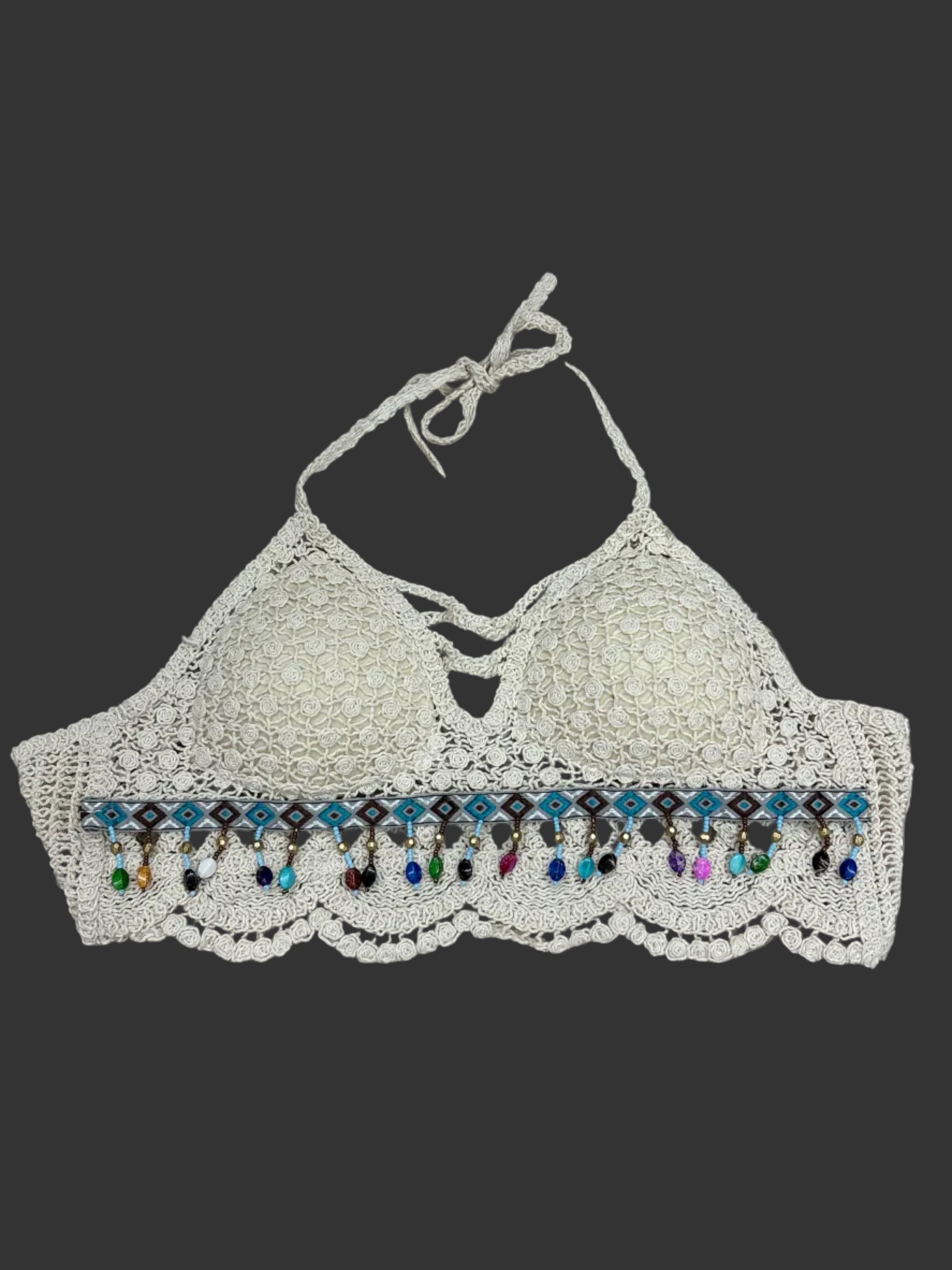 CROCHET HALTER TOP